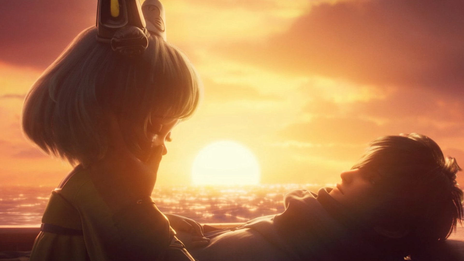 王者荣耀 蔡文姬 澜 夕阳 落日