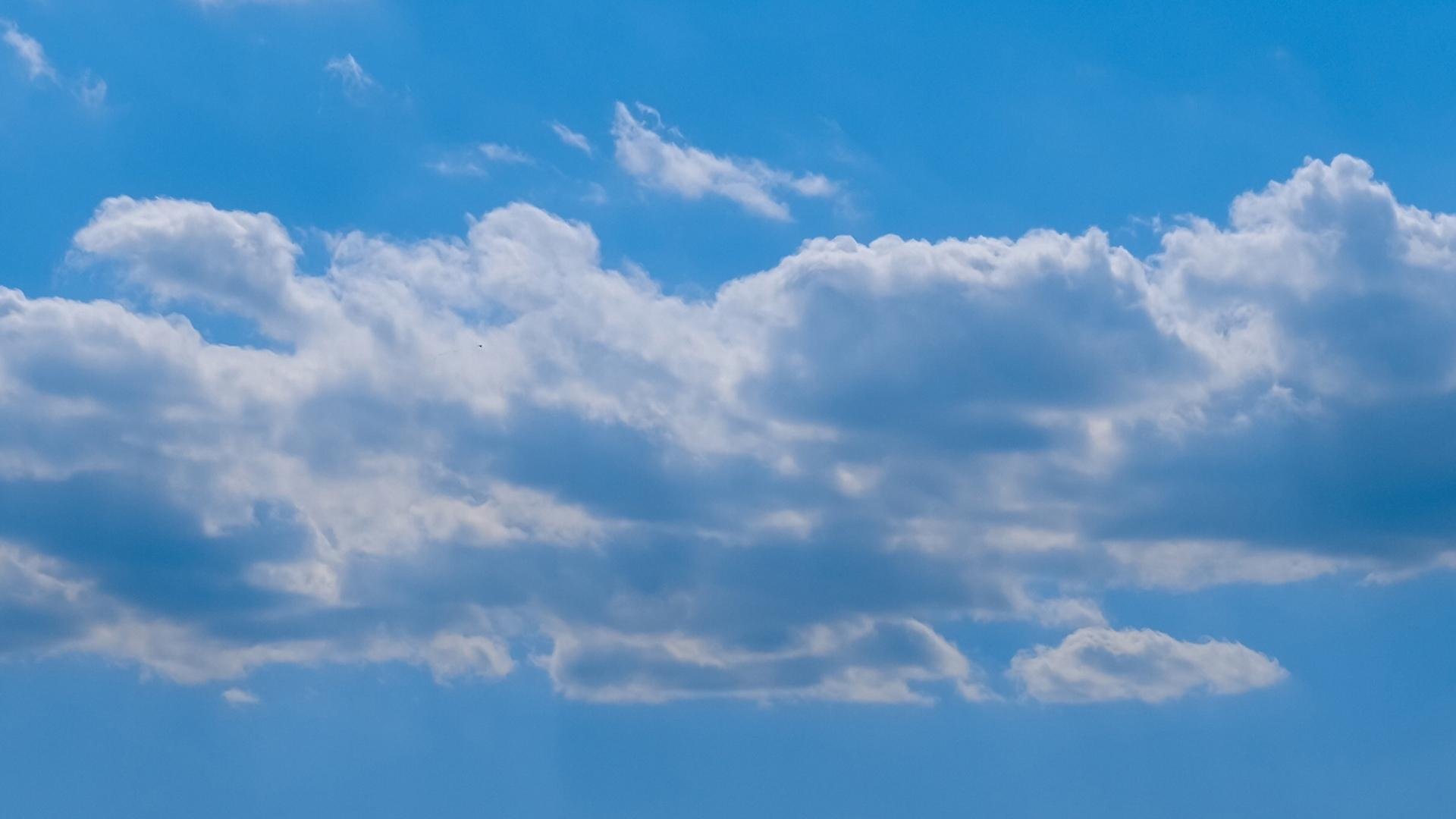 蓝天白云 天空 云朵