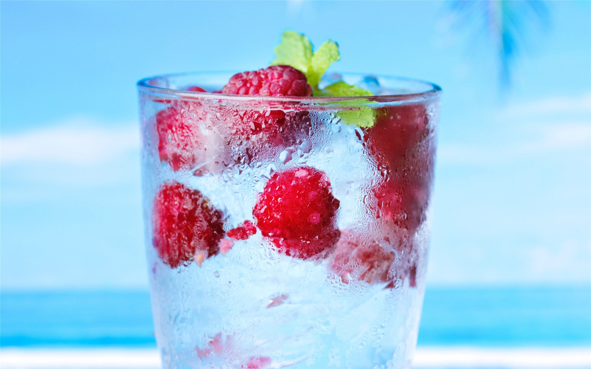 静物写真 饮料 草莓