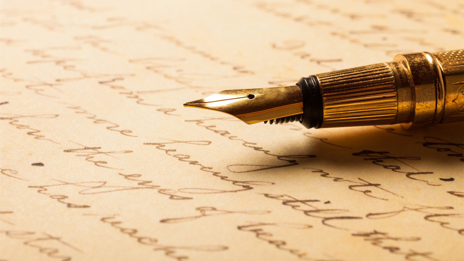 静物写真 钢笔 文字 笔尖