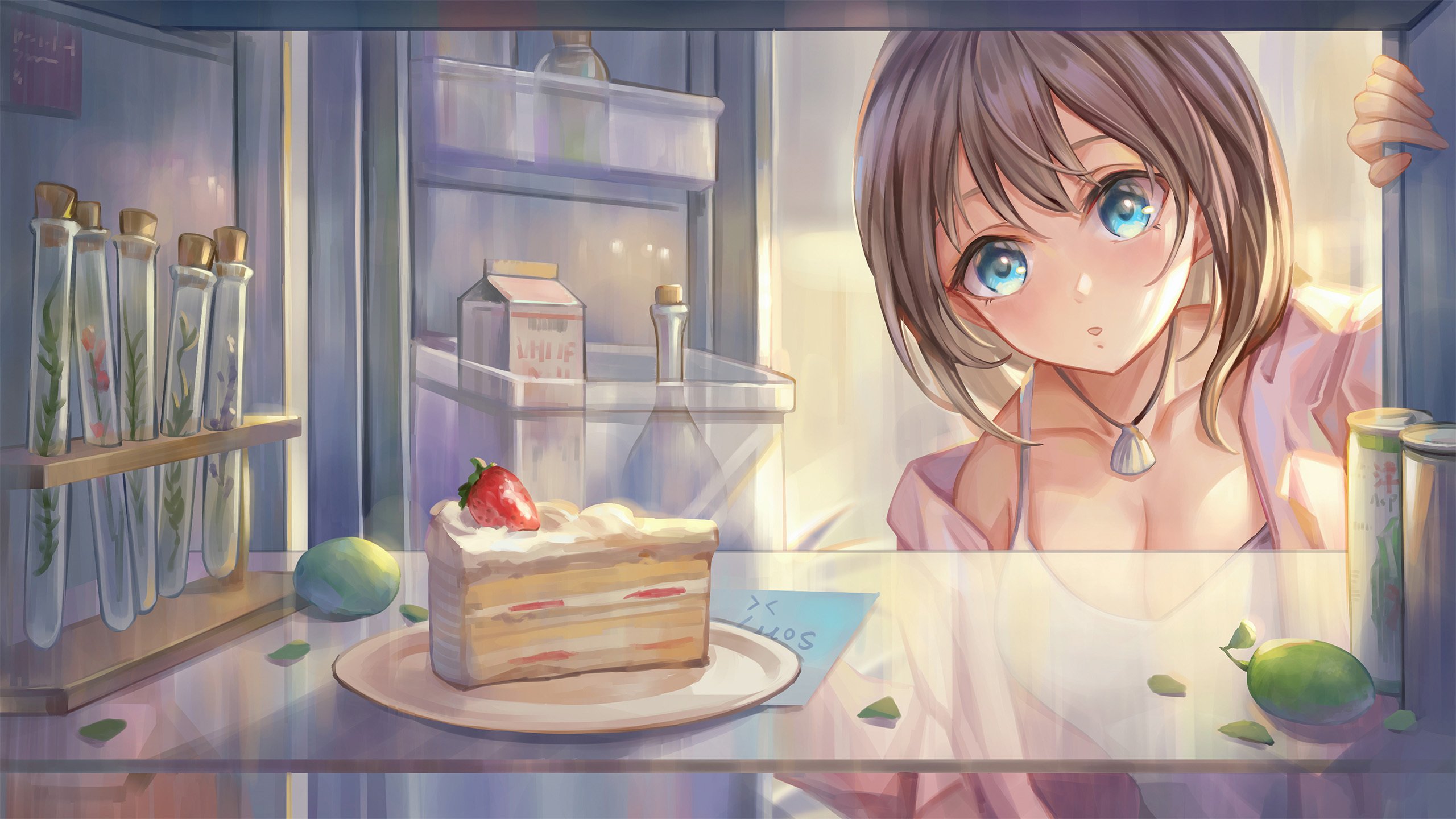 蛋糕 试管 冰箱 找食物