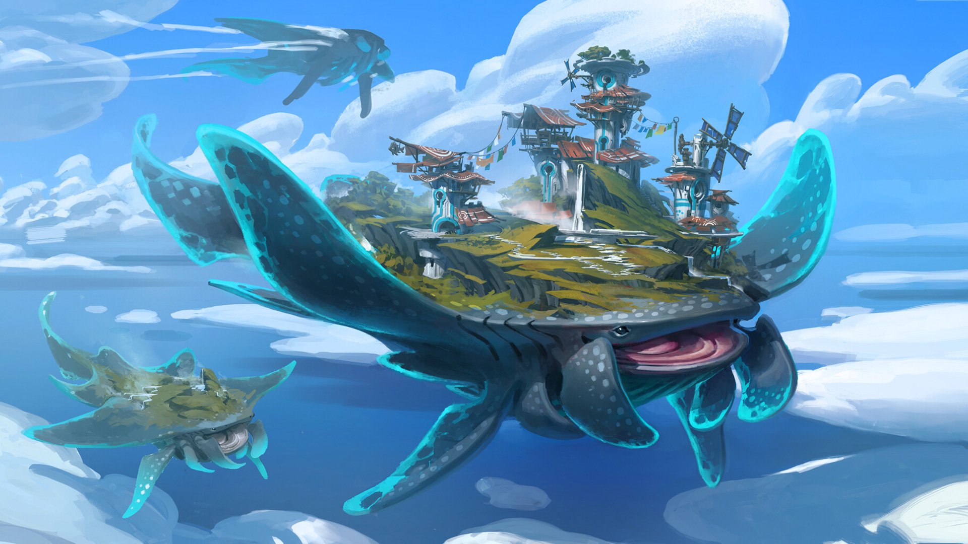 天空城堡 云中城 神兽