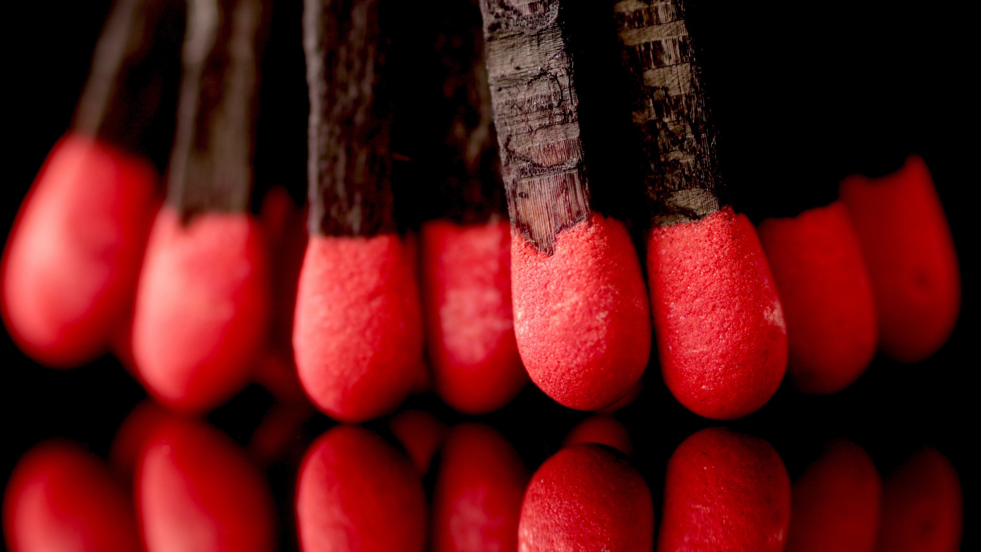 炫酷时尚 火柴头 创意 倒影