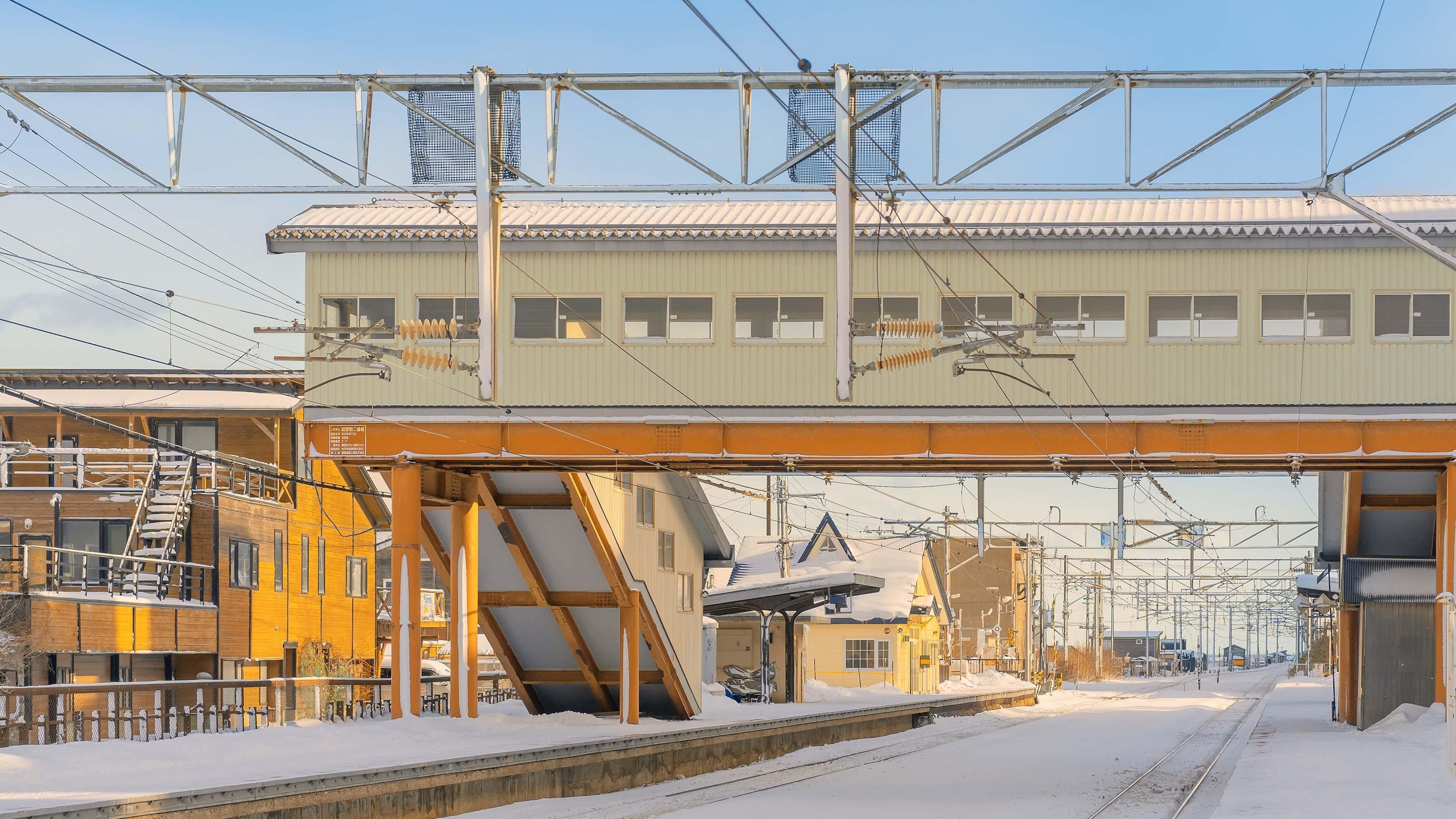 自然风光   日本 朝里  冬日  绝美  阳光