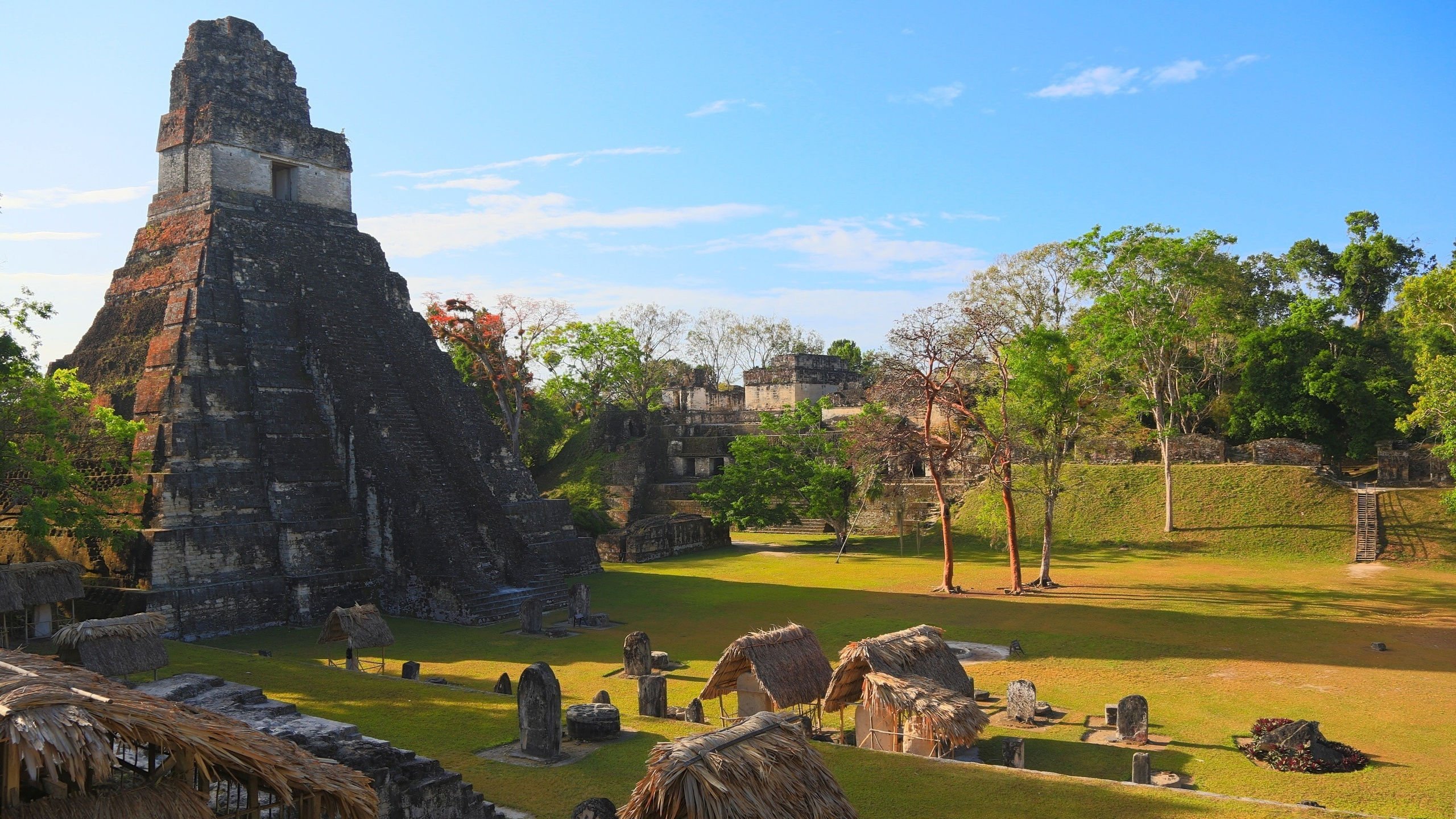 自然风光 遗迹 神庙 茅草屋