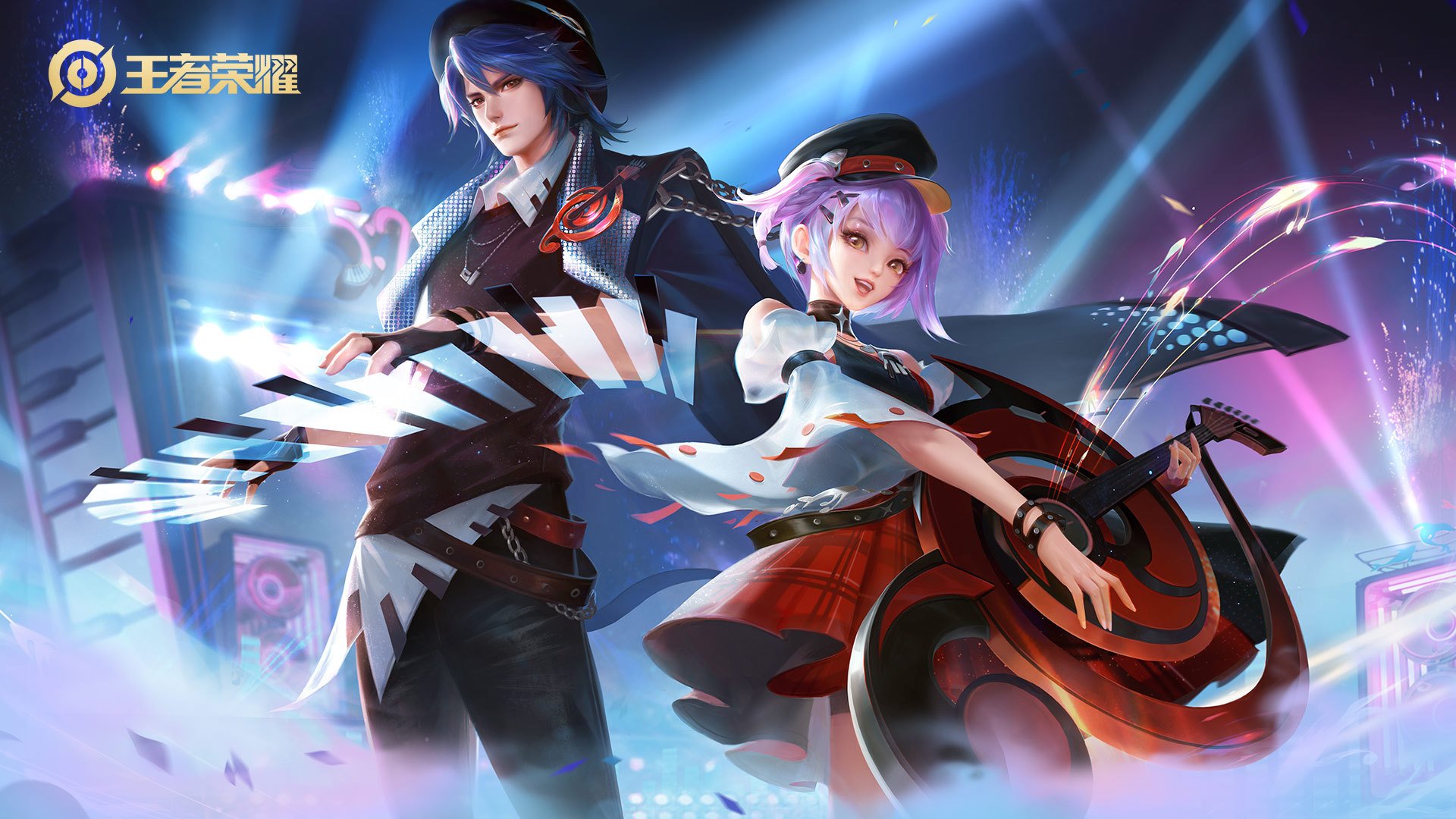 王者荣耀  小乔周瑜  音你心动