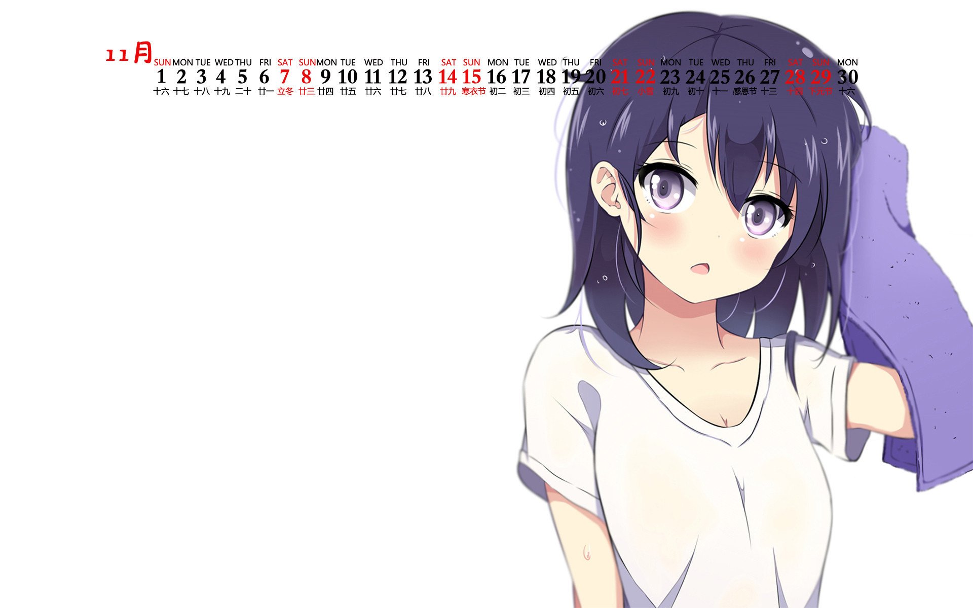 月历 日历 2020年11月