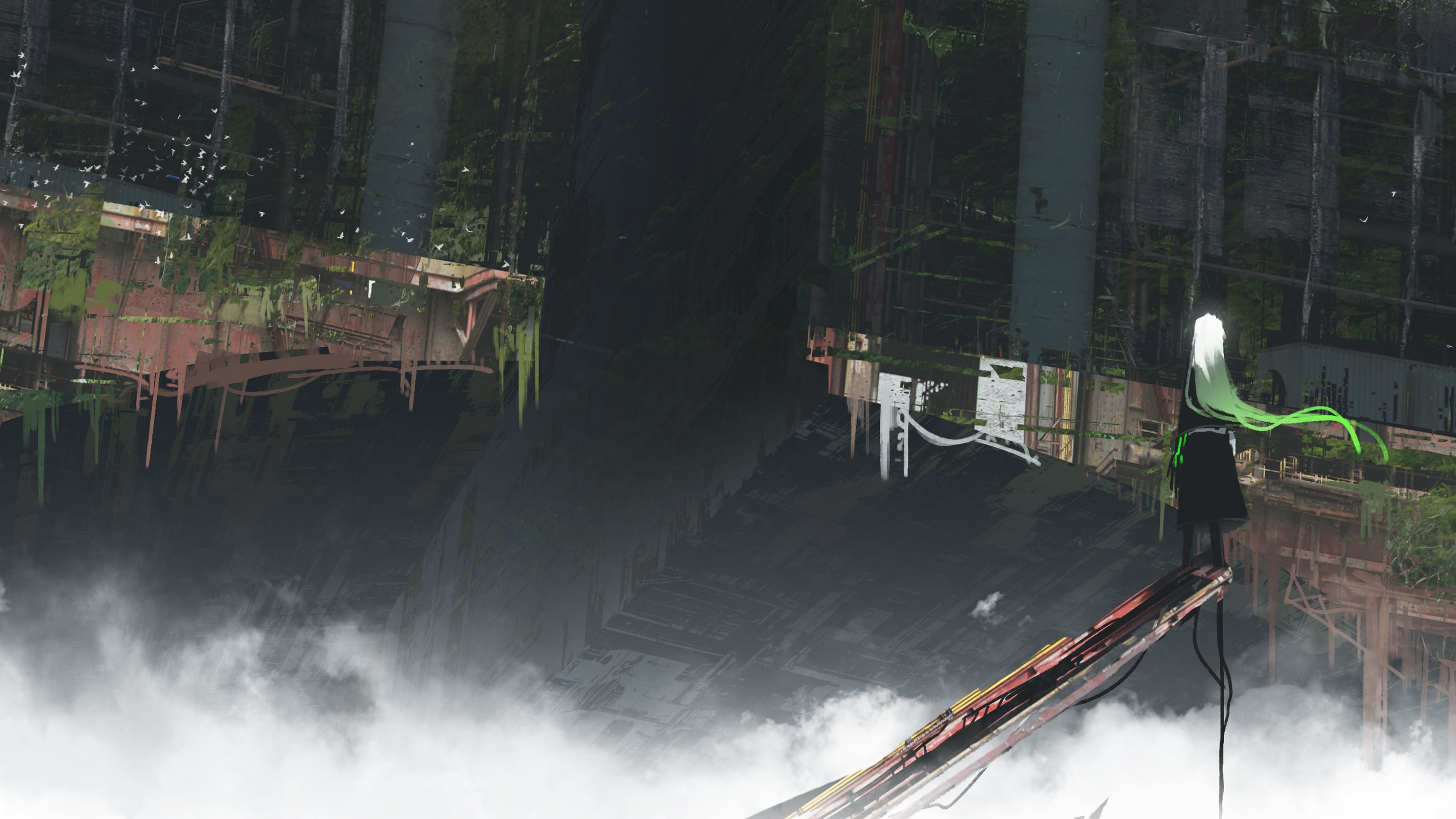 高耸入云 高手 白发 绿袍