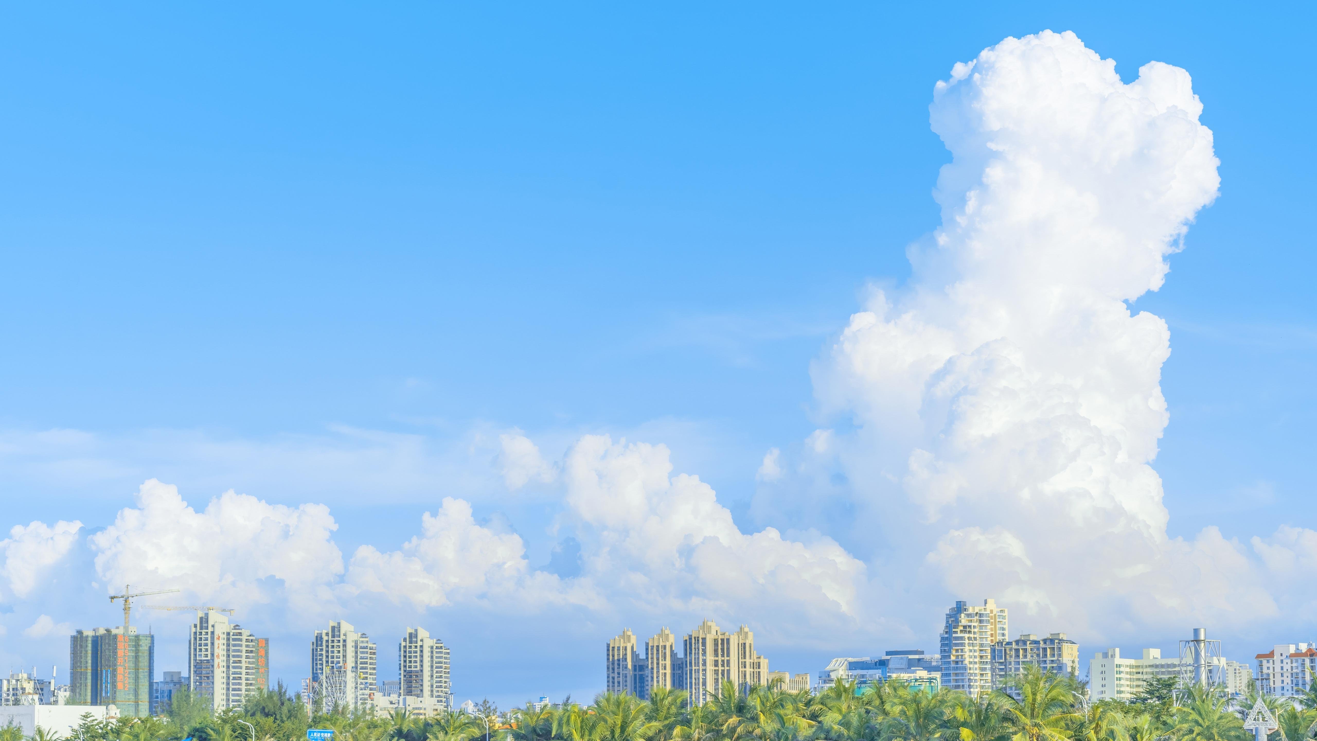 蓝天白云 天空  白云  阳光明媚