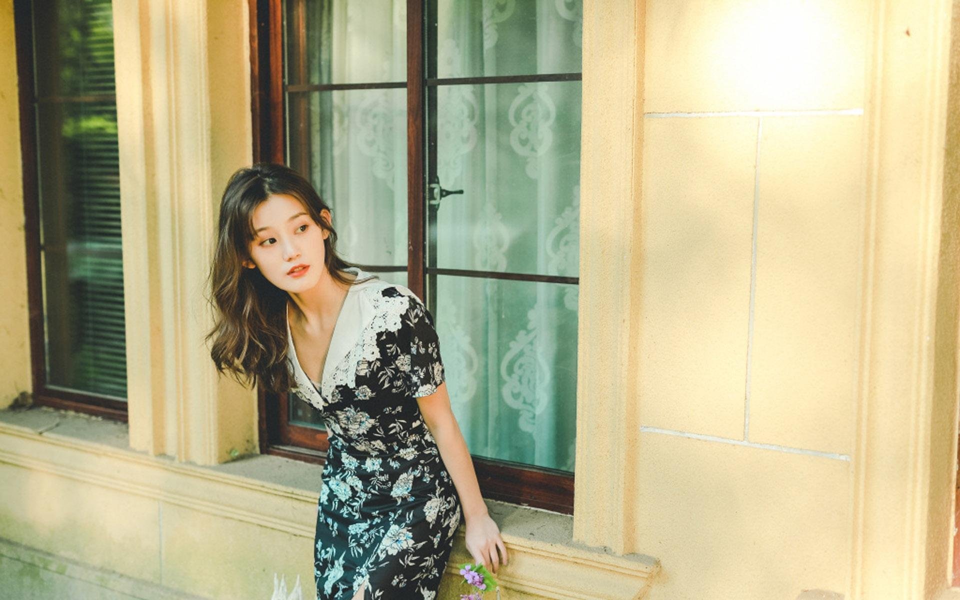 清纯 街头 长发 文艺